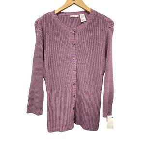 Vintage 90s Cutter and Buck Button Cardigan Sweater Size Medium Deadstock NEW
